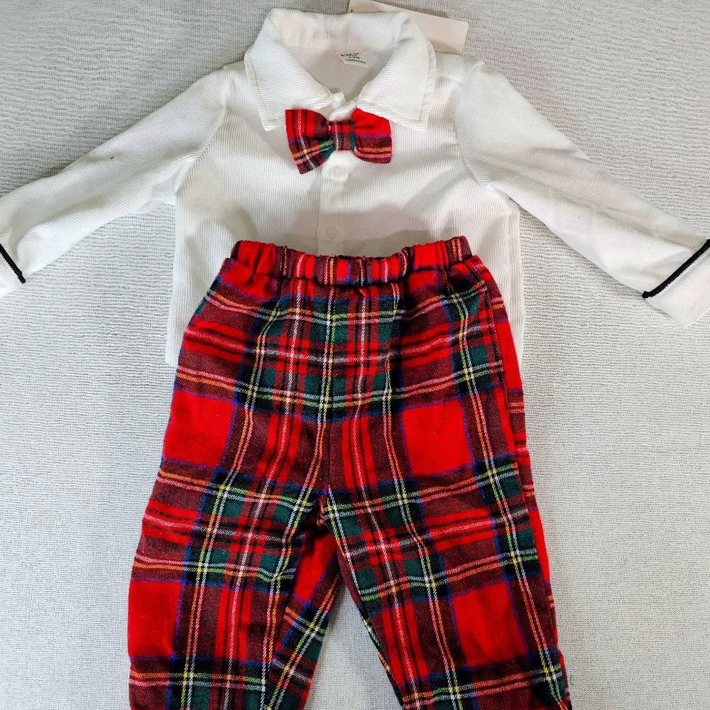 Baby Boys' Formal Plaid Set